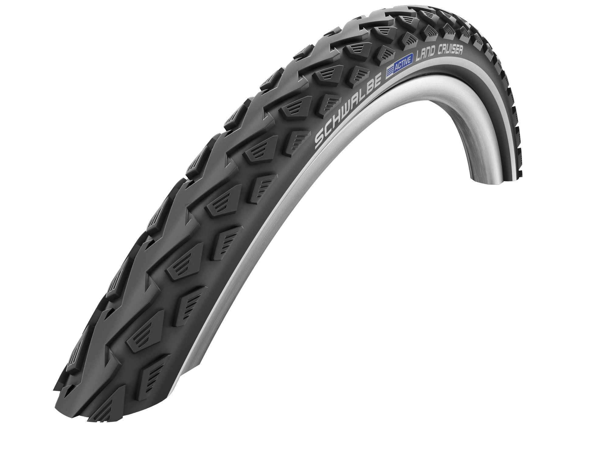 Schwalbe Land Cruiser HS450 Reifen 24x1.75 | 47-507 – 2 Stück Inkl. AV-Schläuchen (Schrader-Ventil), Schwarz