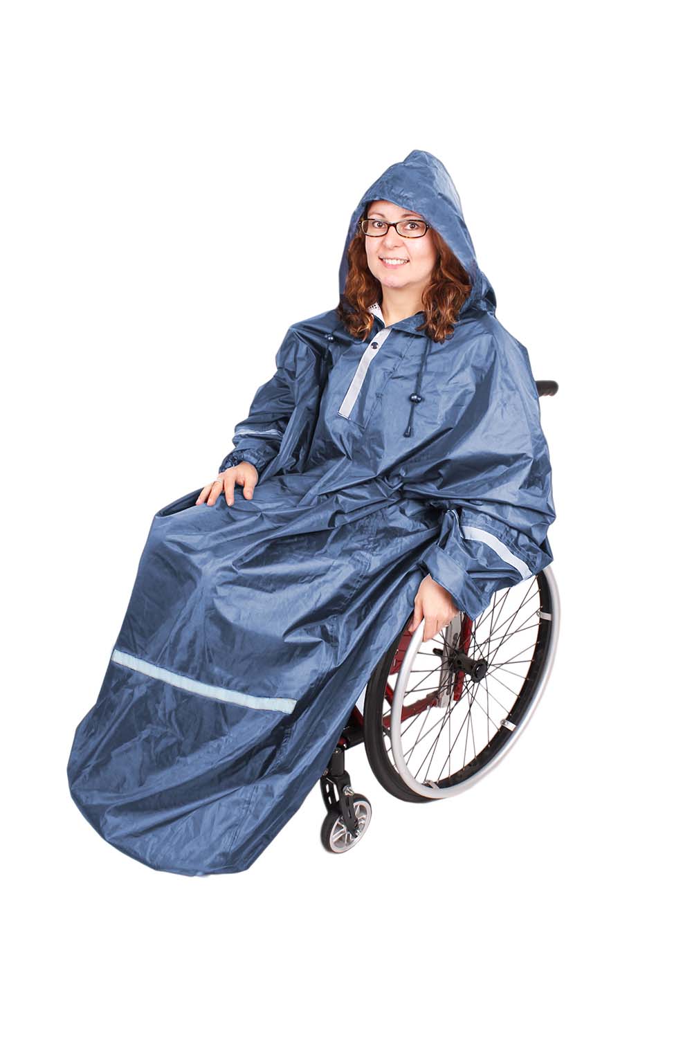 Medi-Inn Regenschutz, blau, für Rollstühle
